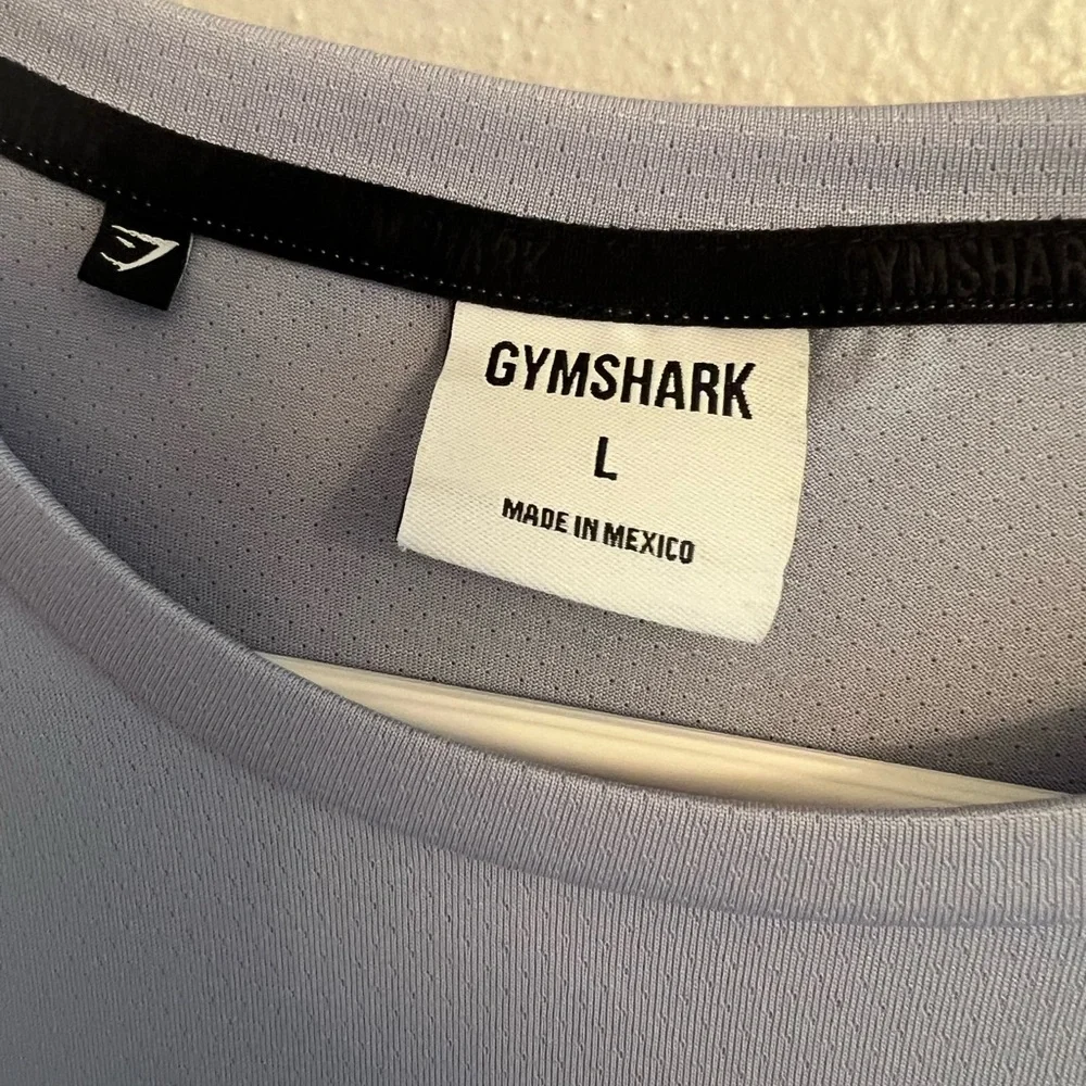 Gymshark Men's violet Short Sleeve Tee - Picture 3 of 4